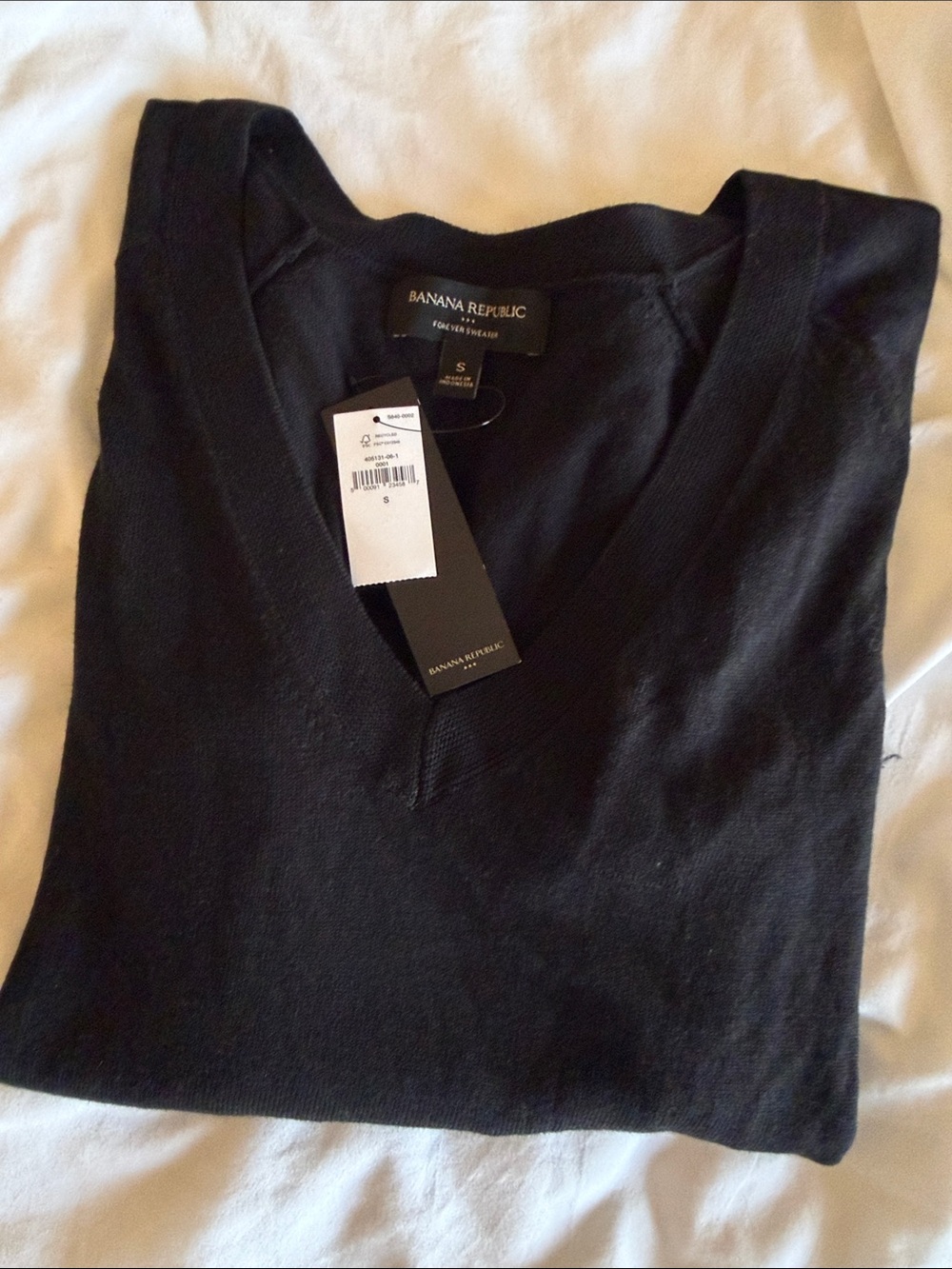 Banana Republic Black V-Neck Sweater